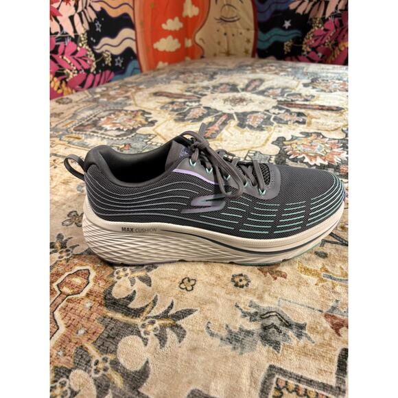 Sketchers Max Cushion Elite 2.0 Charcoal/Lavender Comfort Sneakers W Size US 10 - Picture 7 of 16